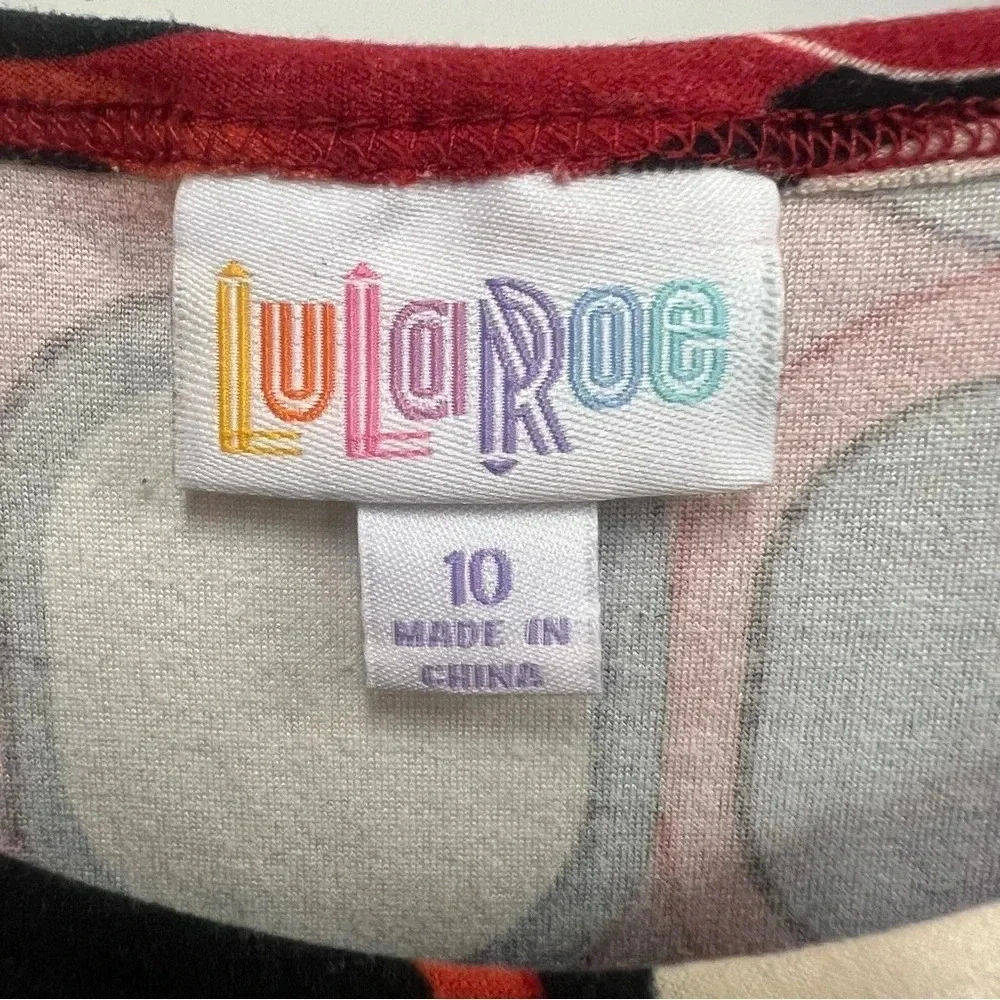 Christmas LuLaRoe Gracie tunic top in legging material size 10